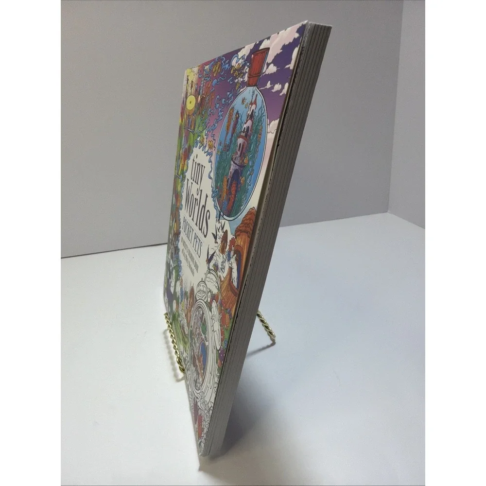 Tiny Worlds - Pocket Pets : An Artist's Coloring Book of Itty-bitty Animals, NEW